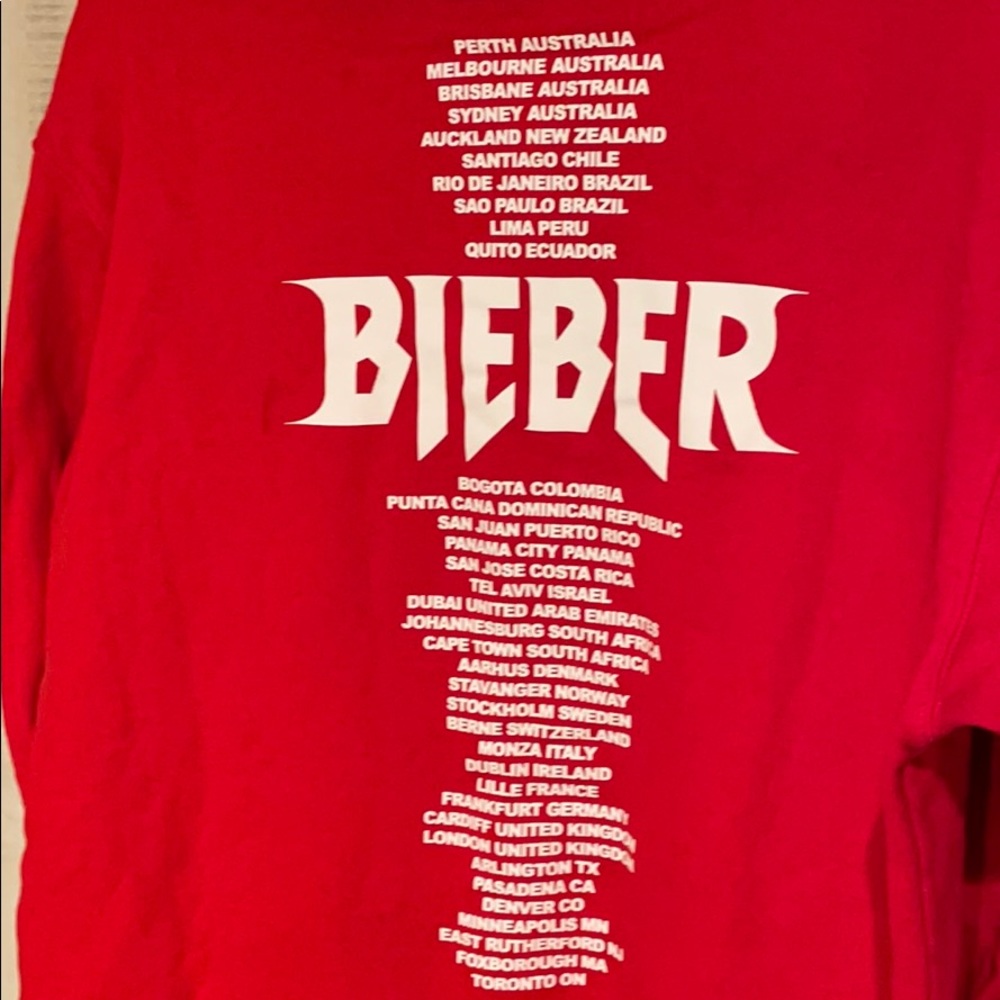 2017 Justin Bieber Purpose Tour Hoodie - Picture 5 of 6